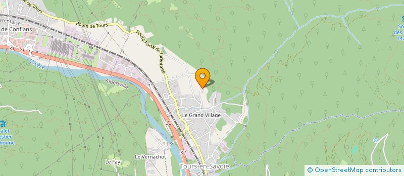 localisation de l'entreprise MONSIEUR FABIEN LEGER  TOURS-EN-SAVOIE