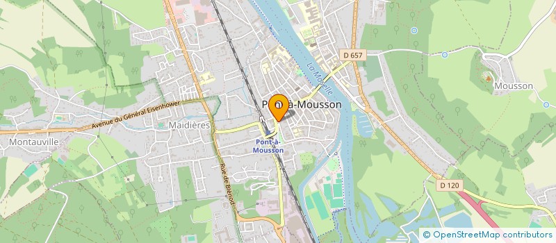 localisation de l'entreprise MONSIEUR FABIEN LEJEUNE  PONT-A-MOUSSON