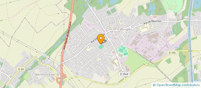 localisation de l'entreprise MONSIEUR FABIEN LEMAIRE-KNOP à WINGLES