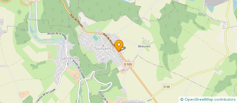 localisation de l'entreprise MONSIEUR FABIEN LEMARCHAND  TOUSSAINT