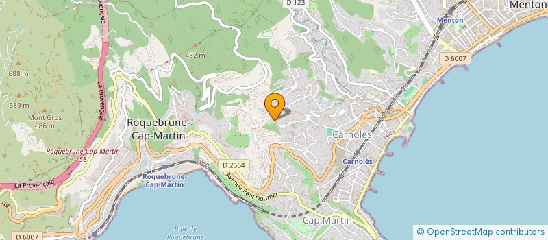 localisation de l'entreprise MONSIEUR FABIEN LEON à ROQUEBRUNE-CAP-MARTIN