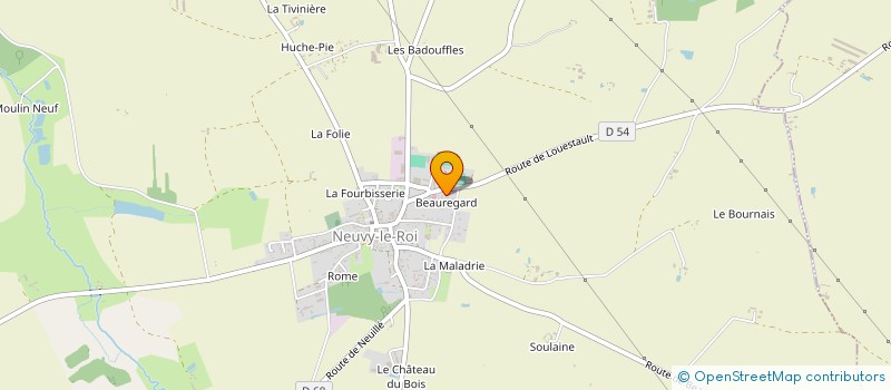 localisation de l'entreprise MONSIEUR FABIEN LEPAGE  TOURS