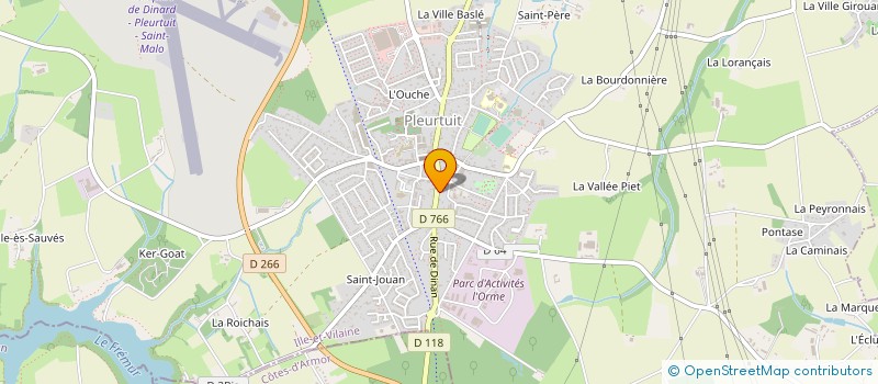 localisation de l'entreprise MONSIEUR FABIEN LEROY  PLEURTUIT