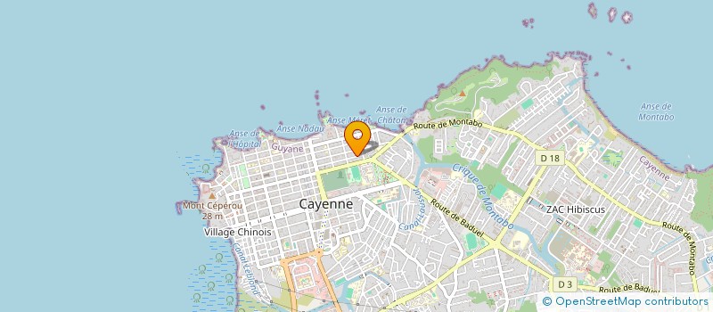 localisation de l'entreprise MONSIEUR FABIEN LESCOUZERES à CAYENNE