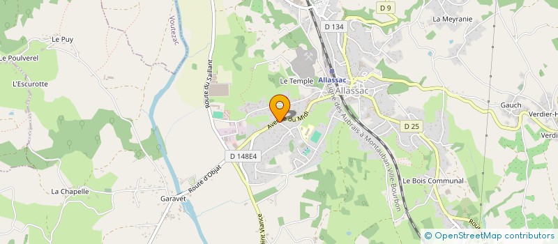 localisation de l'entreprise MONSIEUR FABIEN LESTRADE  ALLASSAC