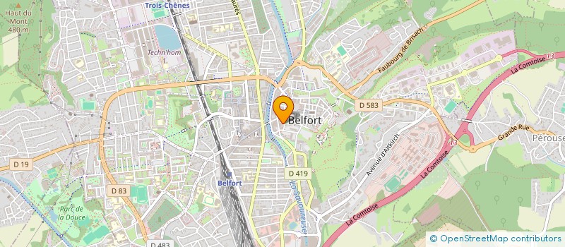 localisation de l'entreprise MONSIEUR FABIEN LETONDEL à BELFORT