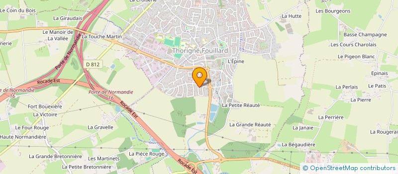 localisation de l'entreprise MONSIEUR FABIEN LETORT  THORIGNE-FOUILLARD