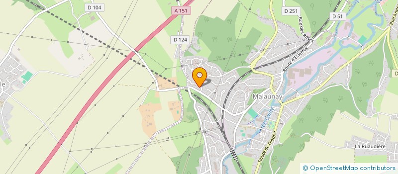 localisation de l'entreprise MONSIEUR FABIEN LEVASSEUR  MALAUNAY