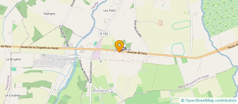 localisation de l'entreprise MONSIEUR FABIEN LEVEQUE  MERY-BISSIERES-EN-AUGE