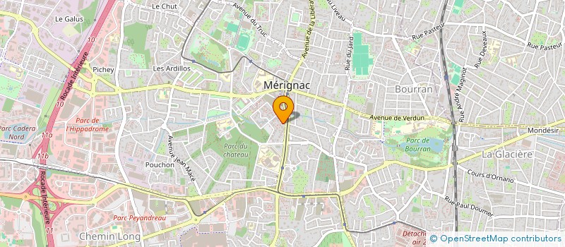 localisation de l'entreprise MONSIEUR FABIEN LEVEQUE  MERIGNAC