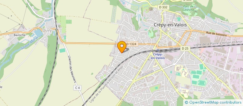 localisation de l'entreprise MONSIEUR FABIEN LHEUILLIER  CREPY-EN-VALOIS