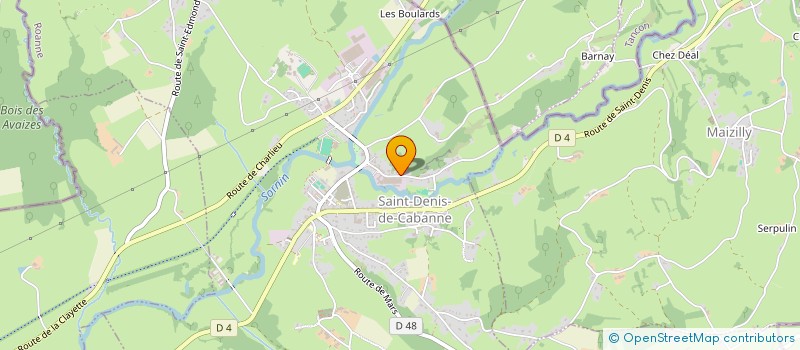 localisation de l'entreprise MONSIEUR FABIEN LINOIS  SAINT-DENIS-DE-CABANNE