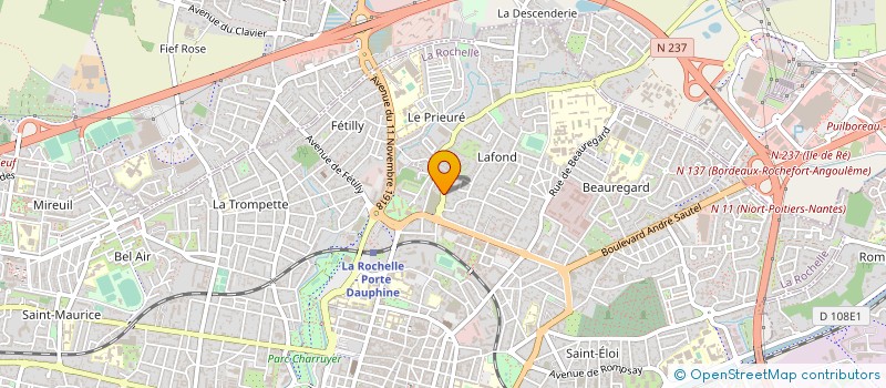 localisation de l'entreprise MONSIEUR FABIEN LOIZEAU à LA ROCHELLE