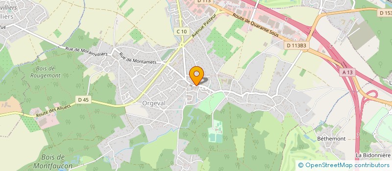 localisation de l'entreprise MONSIEUR FABIEN LONCHAMPS à ORGEVAL