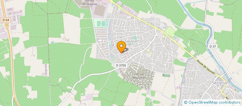 localisation de l'entreprise MONSIEUR FABIEN LOPEZ  SAUVIAN