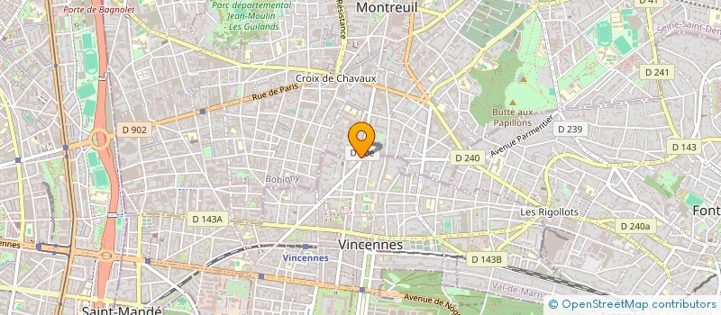localisation de l'entreprise MONSIEUR FABIEN LOSZYCER à VINCENNES