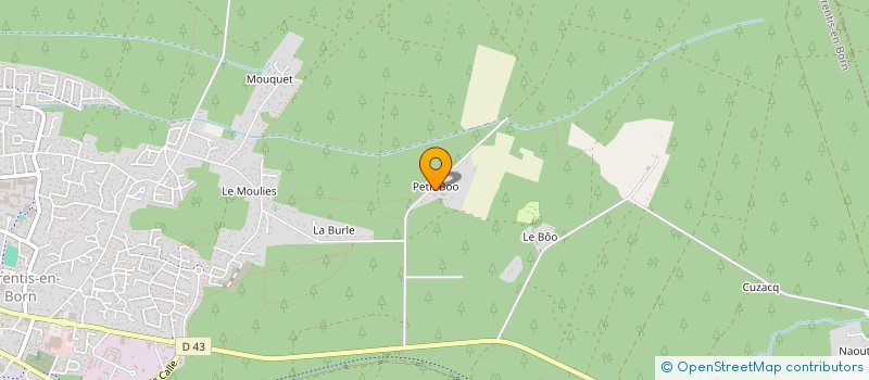 localisation de l'entreprise MONSIEUR FABIEN LOUGE à PARENTIS-EN-BORN