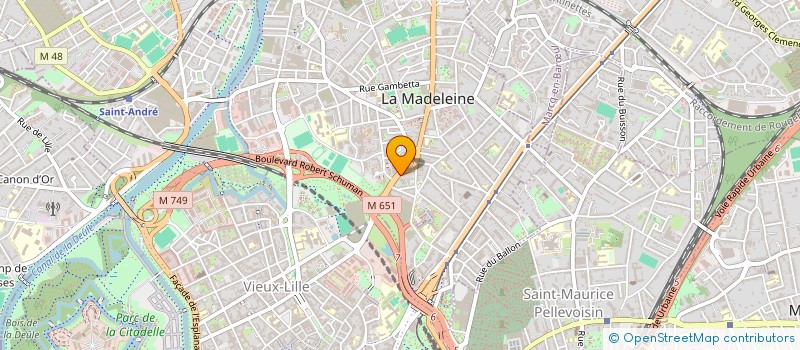 localisation de l'entreprise MONSIEUR FABIEN LOUVEAU à LA MADELEINE