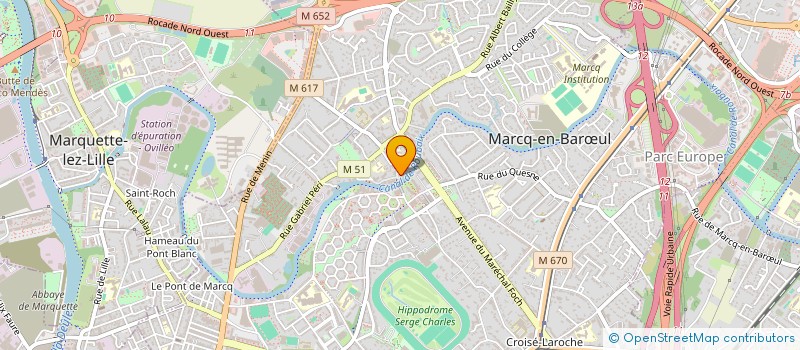 localisation de l'entreprise MONSIEUR FABIEN LUCAS à MARCQ-EN-BARŒUL