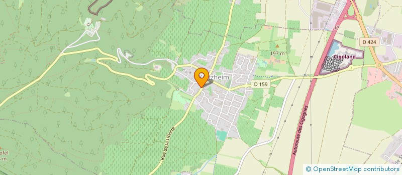 localisation de l'entreprise MONSIEUR FABIEN LUTHRINGER  KINTZHEIM