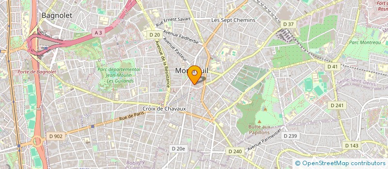 localisation de l'entreprise MONSIEUR FABIEN LUZU  MONTREUIL