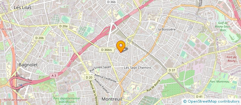 localisation de l'entreprise MONSIEUR FABIEN MAHE à MONTREUIL