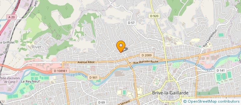 localisation de l'entreprise MONSIEUR FABIEN MANA à BRIVE-LA-GAILLARDE