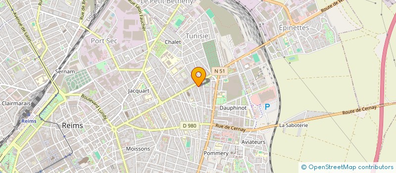 localisation de l'entreprise MONSIEUR FABIEN MARCHAND  REIMS