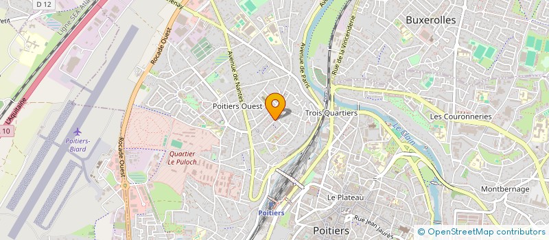 localisation de l'entreprise MONSIEUR FABIEN MARCHAND à POITIERS
