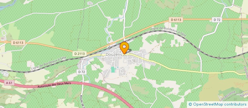 localisation de l'entreprise MONSIEUR FABIEN MARISCAL  DOUZENS