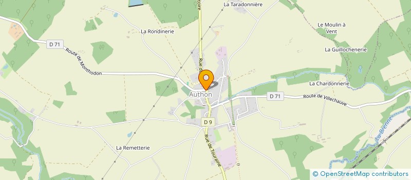 localisation de l'entreprise MONSIEUR FABIEN MARQUET  AUTHON