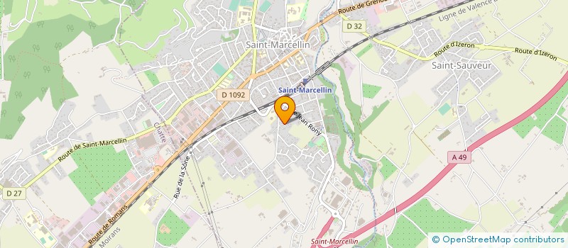 localisation de l'entreprise MONSIEUR FABIEN MARTIN  SAINT-MARCELLIN