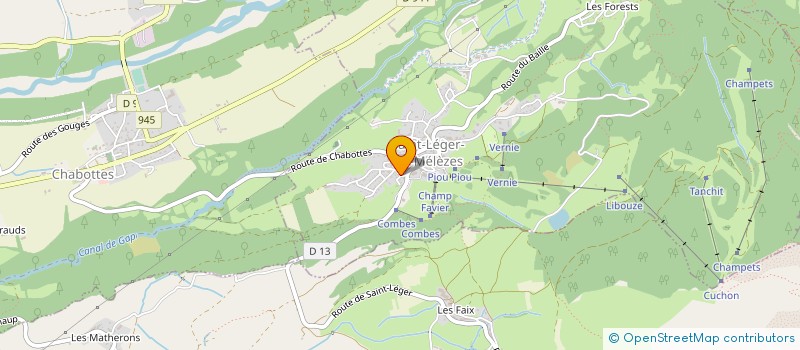 localisation de l'entreprise MONSIEUR FABIEN MARTIN-DUCUP DE SAINT PAUL  CHAMPOLEON