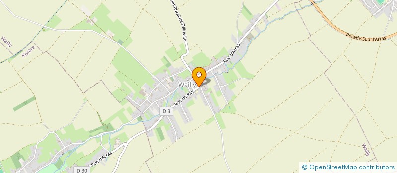 localisation de l'entreprise MONSIEUR FABIEN MARTINAGE  WAILLY