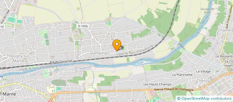 localisation de l'entreprise MONSIEUR FABIEN MARTINEAU à DAMPMART