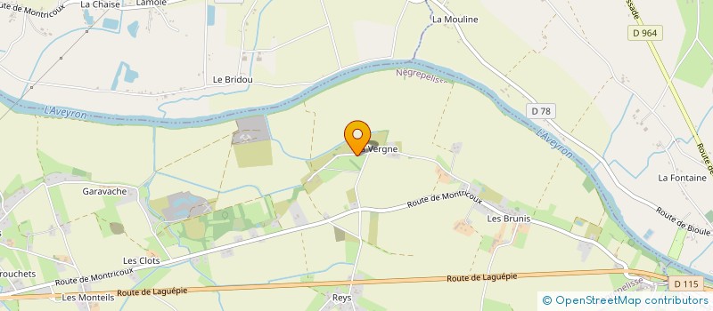 localisation de l'entreprise MONSIEUR FABIEN MARTINET  NEGREPELISSE