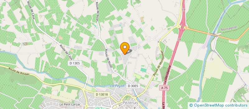 localisation de l'entreprise MONSIEUR FABIEN MARTINEZ à PEZENAS