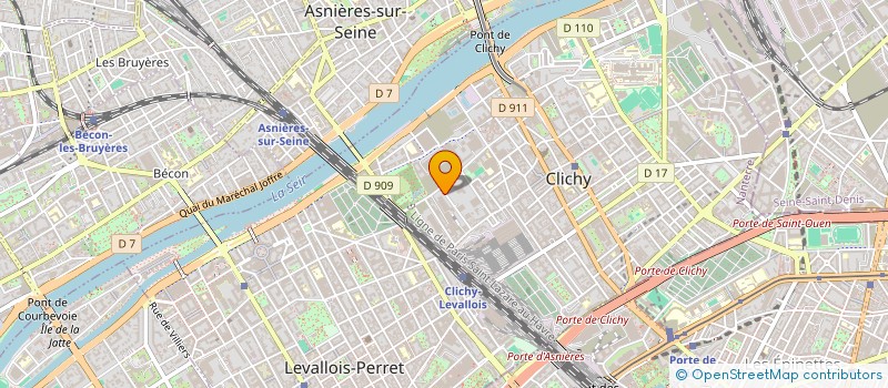 localisation de l'entreprise MONSIEUR FABIEN MARTY à CLICHY