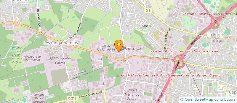 localisation de l'entreprise MONSIEUR FABIEN MATHIVET  LE HAILLAN