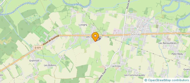 localisation de l'entreprise MONSIEUR FABIEN MATHY  SORNAY