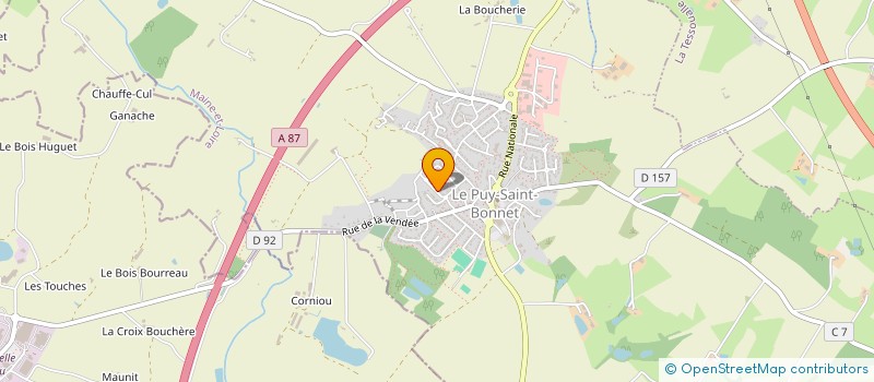 localisation de l'entreprise MONSIEUR FABIEN MAUDET à CHOLET