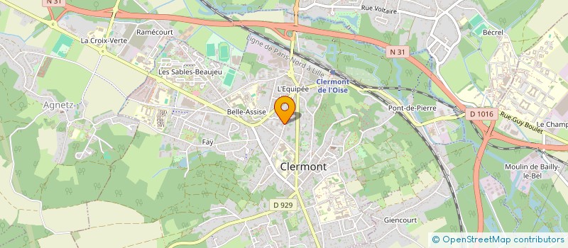 localisation de l'entreprise MONSIEUR FABIEN MAZE à CLERMONT