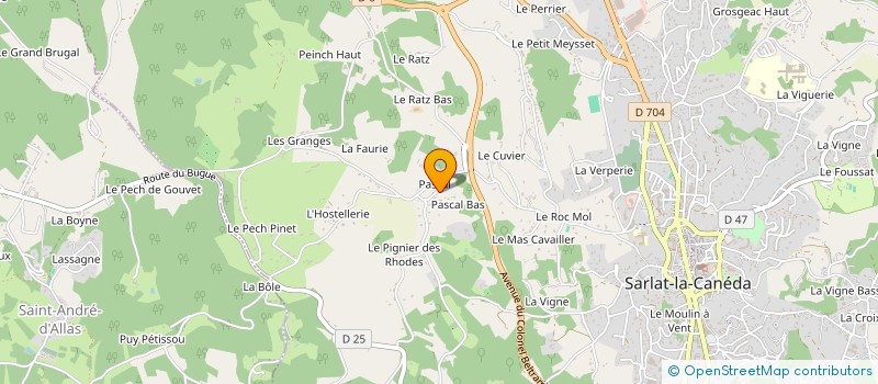 localisation de l'entreprise MONSIEUR FABIEN MAZERE à SARLAT-LA-CANEDA
