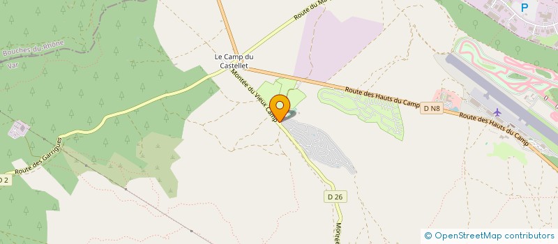 localisation de l'entreprise MONSIEUR FABIEN MAZOYER à LE CASTELLET
