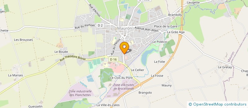 localisation de l'entreprise MONSIEUR FABIEN MENAGER  TREHORENTEUC