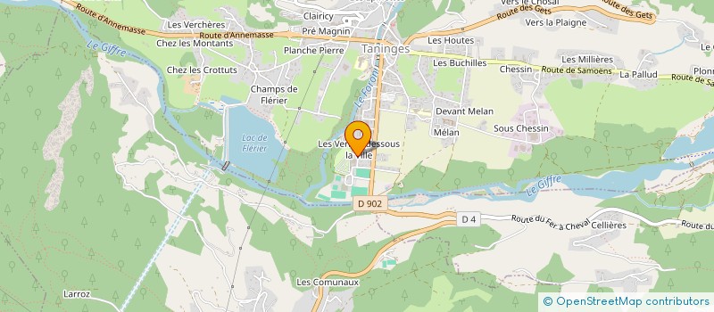 localisation de l'entreprise MONSIEUR FABIEN MERCADER à TANINGES