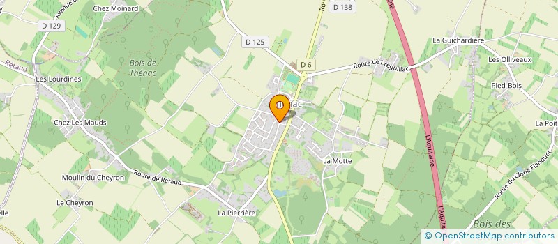 localisation de l'entreprise MONSIEUR FABIEN MESNARD  THENAC