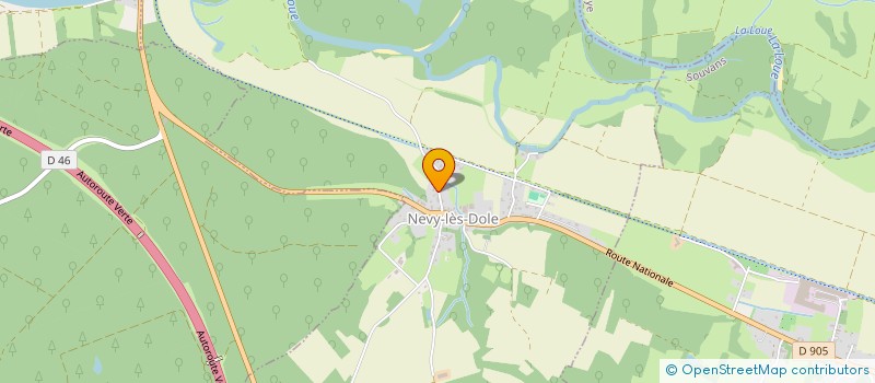 localisation de l'entreprise MONSIEUR FABIEN MESPLIE  NEVY-LES-DOLE