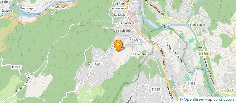 localisation de l'entreprise MONSIEUR FABIEN METHON  MERCUER