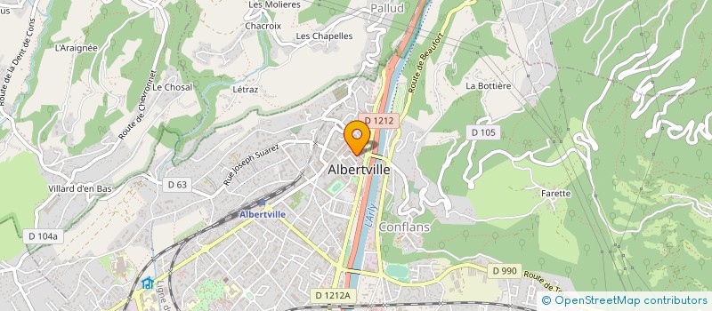 localisation de l'entreprise MONSIEUR FABIEN MICHEL  ALBERTVILLE